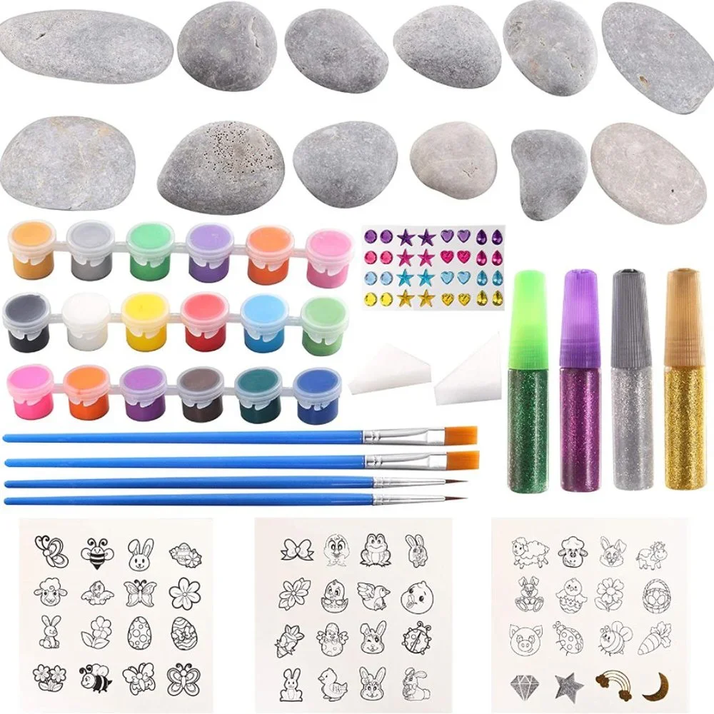 Klever Kits Rock Painting DIY Kit with Easter Theme - Picture 3 of 4